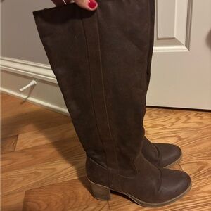 Elegant Over the Knee Brown Boots